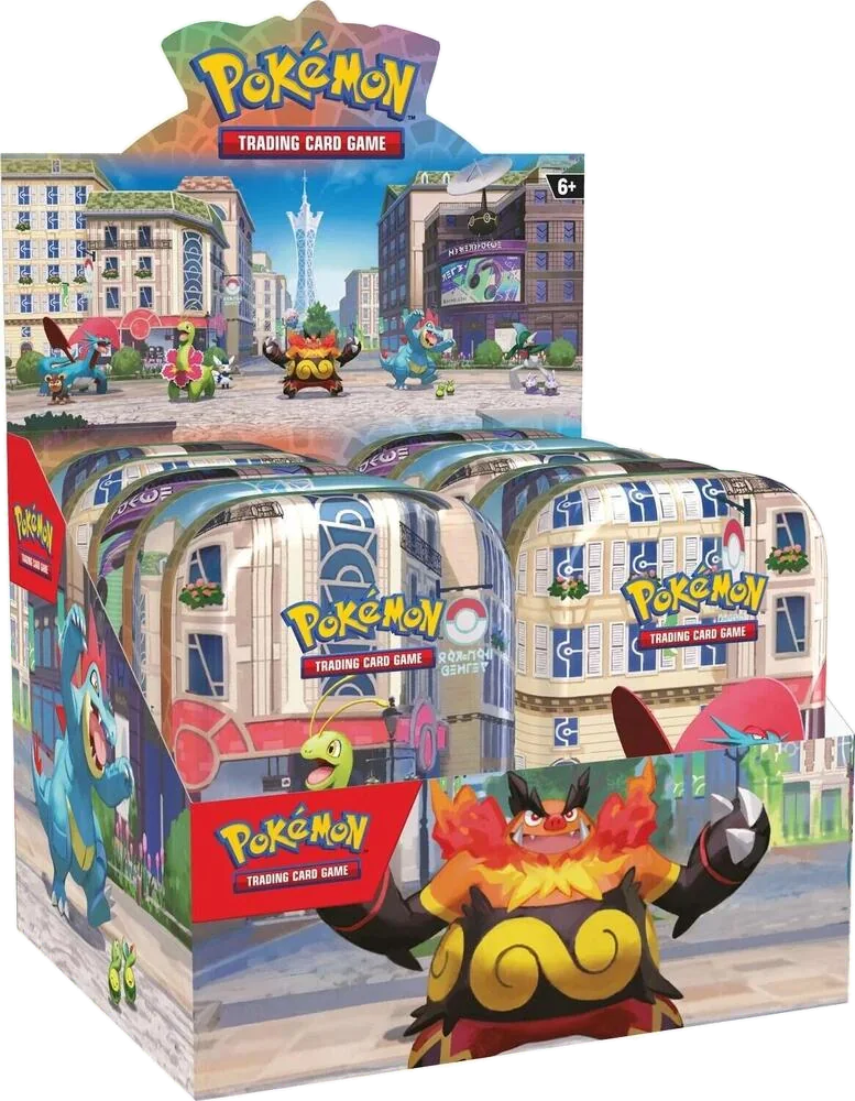 Pokémon mini tin display Lumiose City