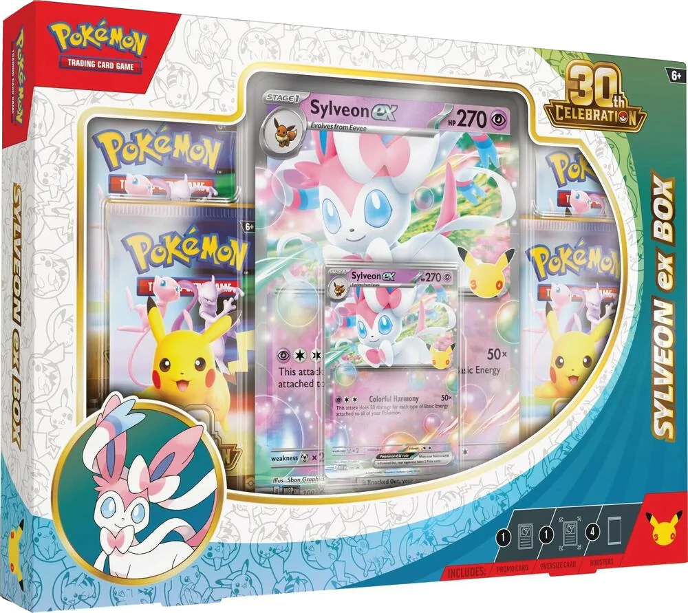 Pokémon ex Box Sylveon z kolekce 30th Celebration