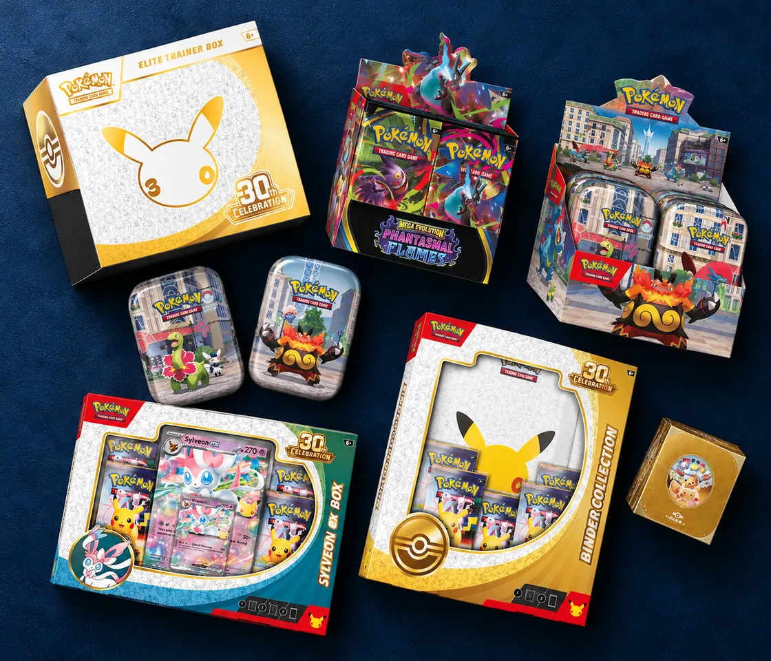 Pokémon karty skladem: Elite Trainer Box, booster box, mini tiny a kolekce
